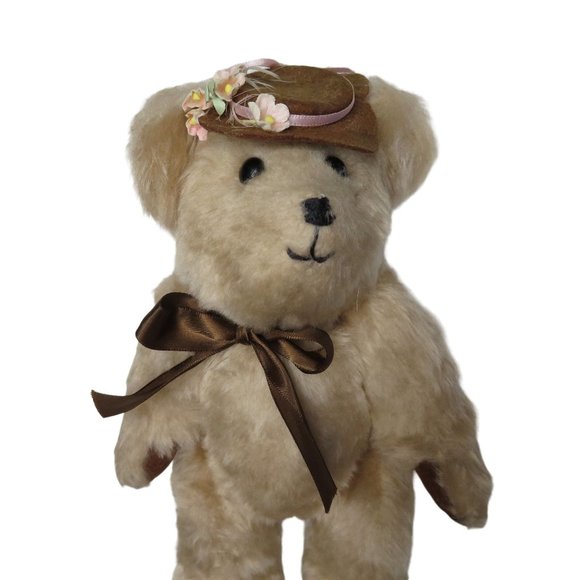 Small Handmade Jointed Teddy Bear. For Sale at Ruby Lane Vintage 1980s Handmade Mohair Teddy Bear Articulate Fully Jointed Marked 10\